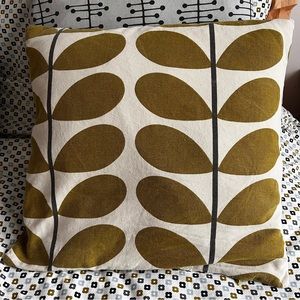 ORLA KIELY Stem Accent Pillow Cover - 15 x 15 in. - Green/White